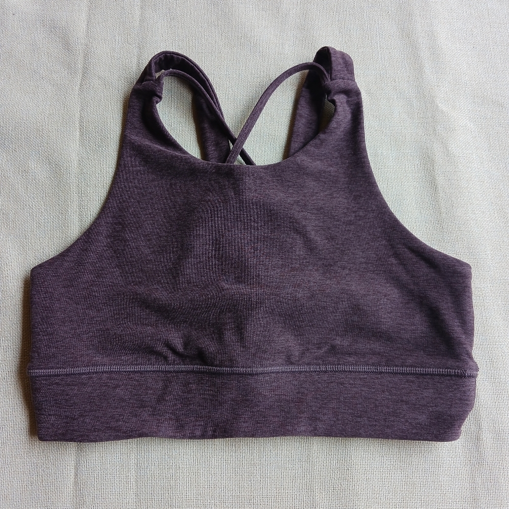 Vuori Purple High-Neck Elevation Bra - sz sm